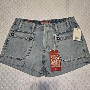Women’s Lucky Brand Jean Shorts, Cargo Cuff Short Size 4/27, NWT! 79.50!